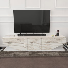 Hanah Home Soporte para TV Blanco Mármol